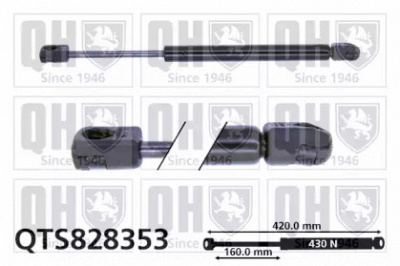 QUINTON HAZELL qts828353 -  Газовая пружина, крышка багажник